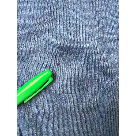 Brunella Gori Women's Sweater 100% Extrafine Merino Wool turtle neck blue Small - Picture 7 of 7